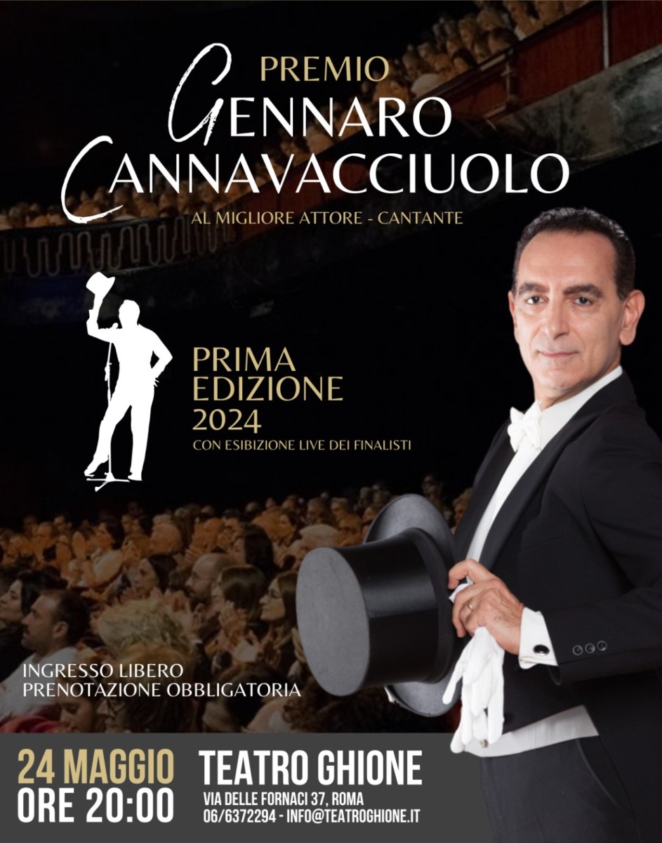 Premio Gennaro Cannavacciuolo: premiazione al Teatro Ghione di Roma